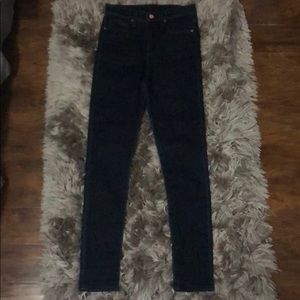 Buckle Black sculpted high rise skinny jean